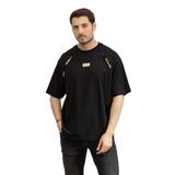 Versace Jeans Couture Erkek Bisiklet Yaka T-Shirt, Siyah, M Beden