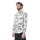 VERSACE JEANS COUTURE Erkek Gömlek, Beyaz, Barok Desen, 48 Beden