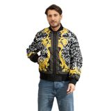 Versace Jeans Couture Erkek Mont, Siyah/Altın, 46 Beden