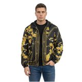Versace Jeans Couture Erkek Mont, Siyah/Altın, 50 Beden