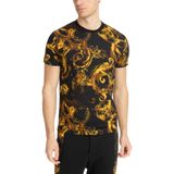 Versace Jeans Couture Erkek Tişört Siyah - Çok Renkli, Siyah/Altın, L