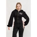 Versace Jeans Couture Kadın Kapüşonlu Sweatshirt,Black 40