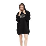 Versace Jeans Couture Kadın Kapüşonlu Sweatshirt,Black Xs