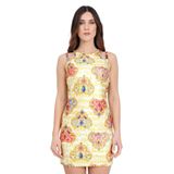 Versace Jeans Couture, Kadın, Mini, Bodycon Elbise, Beyaz, S