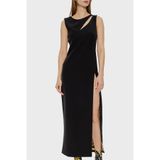 Versace Jeans Couture, Kadın, Regular Fit, Midi Elbise, Siyah, 38