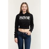 VERSACE JEANS COUTURE Kapüşonlu Sweatshirt, M, 77HAIE07CF00E, Siyah, kadın