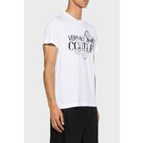 VERSACE JEANS COUTURE Logolu Bisiklet Yaka Pamuklu Slim Fit T Shirt Erkek T SHİRT 76GAHG00 CJ00G 003