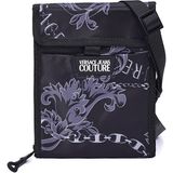 Versace Jeans Couture Omuz Çantası Ergonomik Tasarım Tekstil Malzeme - Siyah Desenli - STD