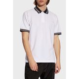 Versace Jeans Couture Pamuklu Regular Fit Polo Yaka T Shirt Erkek Polo Yaka T Shirt 76GAGT09 CJ01T 003 - Beyaz - XL
