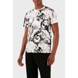 Versace Jeans Couture Pamuklu Slim Fit Bisiklet Yaka T Shirt Erkek T Shirt 76GAH6S0 JS287 003 - Beyaz