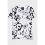 Versace Jeans Couture Pamuklu Slim Fit Bisiklet Yaka T Shirt Erkek T Shirt 76GAH6S0 JS287 003 - XL - Beyaz
