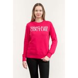 VERSACE JEANS COUTURE R Logo Nakışlı Sweatshirt, S, 76HAIT01CF01T, Pembe, kadın