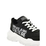 VERSACE JEANS COUTURE Siyah - Beyaz Sneaker Fondo Speedtrack, 45, 5003328132, Siyah - Beyaz, Erkek