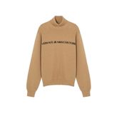 VERSACE JEANS COUTURE Yarım Balıkçı Yaka Slim Fit Kazak, M, 5003115376, Siyah - Haki, Erkek