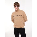 Versace Jeans Couture Yarım Balıkçı Yaka Slim Fit Siyah - Haki Erkek Kazak 75GAFM07CM06HQF5 - XL