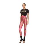 VERSACE JEANS COUTURE Yuvarlak Yaka Baskılı T-Shirt, S, 5003281137, Siyah, Kadın
