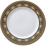 Versace Medusa Mavi Porselen Pasta Tabağı 22 cm - Standart