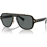 Versace MOD.2199 1002/81 56 18 145 Polarize Erkek Güneş Gözlüğü - Siyah - Altın