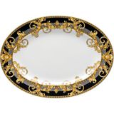 Versace Prestige Gala Oval Porselen Servis Tabağı 34 cm 19325-403637-12734 - Renkli