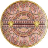 Versace Scala Palazzo Rose Porselen Pasta Tabağı 21 cm - Pembe - Standart