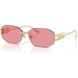 Versace Unisex Güneş Gözlüğü 0VE2274 100284 58 Altın Çerçeve ve Pembe Cam ile UV 400 Koruma