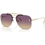 Versace ve 2296 125270 60 Kadın Geometrik Gold Metal Güneş Gözlüğü - Altın
