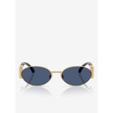 Versace VE 2299 100280 56 Unisex Oval Gold Metal Güneş Gözlüğü