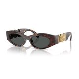 Versace VE 4480U 10887 51 Kadın Cat Eye Kırçıllı Kahverengi Kemik Güneş Gözlüğü