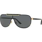 Versace VE2140 100287 40 Unisex Güneş Gözlüğü Siyah Çerçeve ile Füme UV Filtreli Cam