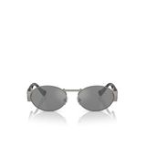 Versace VE2264 Oval Gri Unisex Güneş Gözlüğü