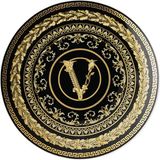 Versace Virtus Gala Siyah Porselen Ekmek Tabağı 17 cm - Standart