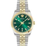Versace VRSCVE5M00526 Erkek Kol Saati - Altın - Metalik Gri