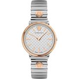 Versace VRSCVE8105022 Quartz Swiss Made Çelik Rose/gri 38 mm Erkek Kol Saati - Gümüş