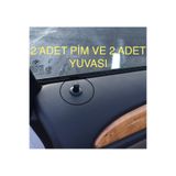 versaprint BMW 2'Lİ SET 2 ADET KAPI PİMİ VE 2 ADET PİM ÇERÇEVESİ SET (SİYAH) 3D