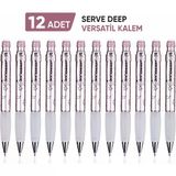 Versatil Kalem Deep 0.7 Mm Met Roze Ay-Yıldız 12'Li Paket