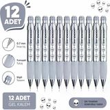 Versatil Kalem Deep 0.7 Mm Metalik Gri Uzaylı 12'Li Paket