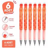 Versatil Kalem Deep 0.7 Mm Meyve Temalı 6'Lı Paket