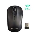Versatile Kablosuz Optik Mouse - 2.4 Ghz Nano Alıcılı - Ergonomik Ofis Ve Ev Mouse - siyah