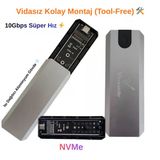 Versatile Vidasız M.2 Nvme Ssd Kutusu - Usb 3.1 10Gbps Yüksek Hızlı Alüminyum Kasa