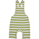 Verte Vallée Sarı-Yeşil Çizgili Unisex Bebek Salopet - 1,5 - 2 Yaş