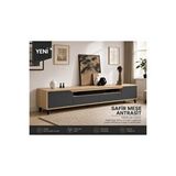 Vertex Mobilya Legno Premium 180cm Modern Tv Ünitesi Safir-ant Antrasit