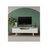 Vertex Mobilya Roma Ahşap Ayaklı Tv Ünitesi Tv Sehpası Safir Meşe-beyaz 150 Cm