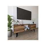 Vertex Mobilya Siena Ahşap Ayaklı Tv Ünitesi Ceviz Televizyon Konsolu 140 Cm Ekonomik Modül Sehpa