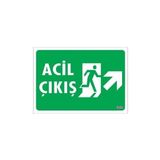 Verto Acil Çıkış Uyarı Levhası 17,5X25 Kod: 946