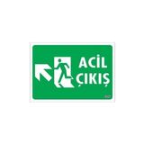 Verto Acil Çıkış Uyarı Levhasi 25X35 Kod: 947