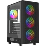 Verto Powerboost PB-A700B 750W 80 + Bronze Mesh Ön Panel 4xraınbow Fan+Usb3.0 Gamıng Atx Kasa Sıyah