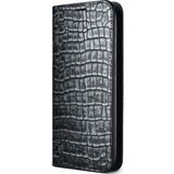 Verus Samsung Galaxy S8 Genuine Croco Diary Kapaklı Açık Gri Kılıf