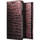 Verus VRS Design iPhone X Genuine Croco Diary Rose Pink Kılıf