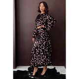 Very Moda Pullu Kadife Etek | F2000 - Siyah - Pembe