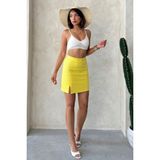 Very Moda Pullu Kot Etek | D2853 - Sarı